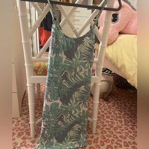 Tropical dress/swimsuit coverup